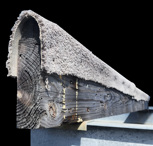 Weathered, cracked plain lumber bunk board